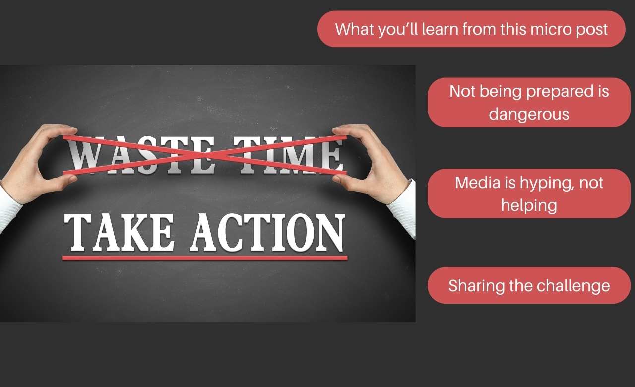 Don't waste time, take action