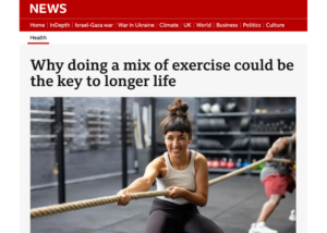 BBC News report on exercise